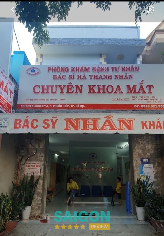 Phòng Khám Mắt BS Nhân Bà Rịa Bà Rịa