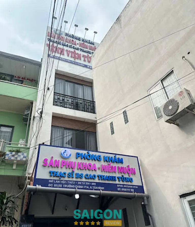Phòng khám sản phụ khoa bs Cao Thanh Tùng: 511/41 Trường Chinh, P. Tân bình