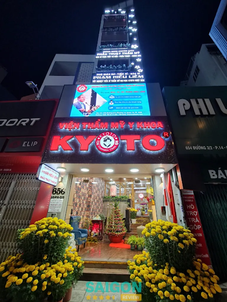 Phòng khám Thẩm mỹ Kyoto: 656 Đường 3/2, P. Diên Hồng