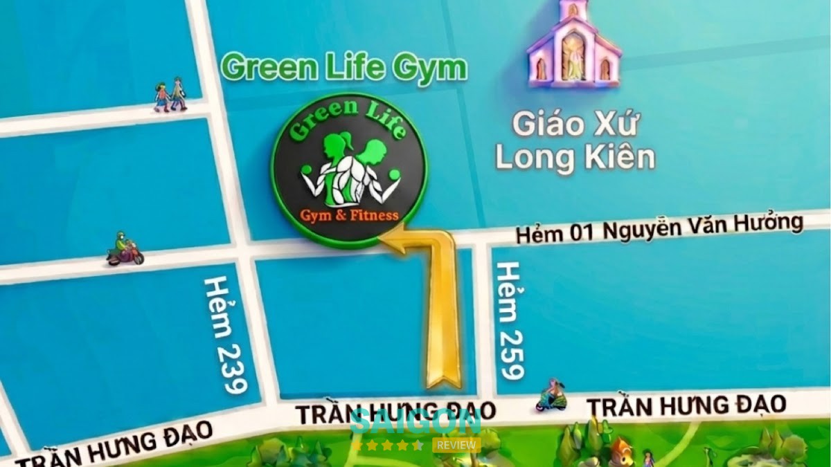 Green Life Gym – Hẻm 259 Trần Hưng Đạo, Khu phố 6, Bà Rịa, Hồ Chí Minh, Việt Nam