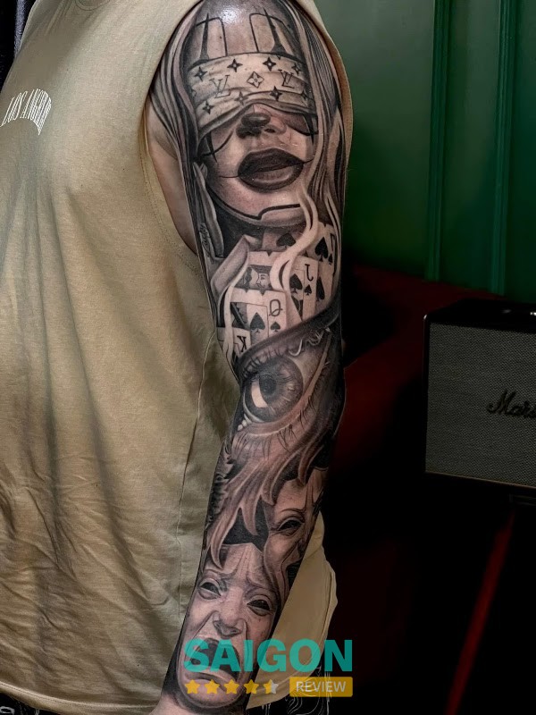 Không gian Green ink Tattoo