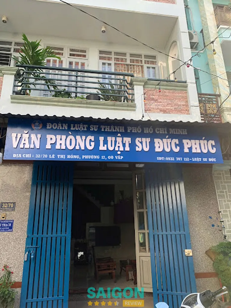 Văn phòng luật sư Đức Phúc: 32/70 Lê Thị Hồng, P. Hạnh Thông